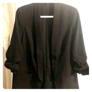 Express Women’s Ruched Sleeve Boyfriend Blazer